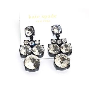 kate spade chandelier diamond crystal earrings